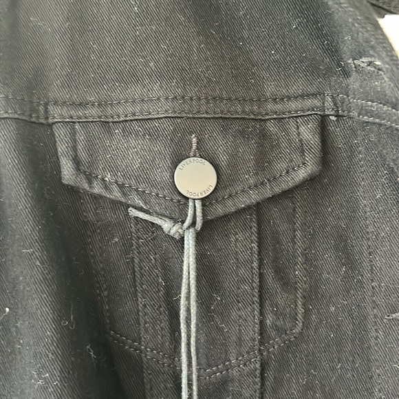 NWT Stitch Fix Liverpool Kolten Denim Jacket Black XS - Picture 6 of 9